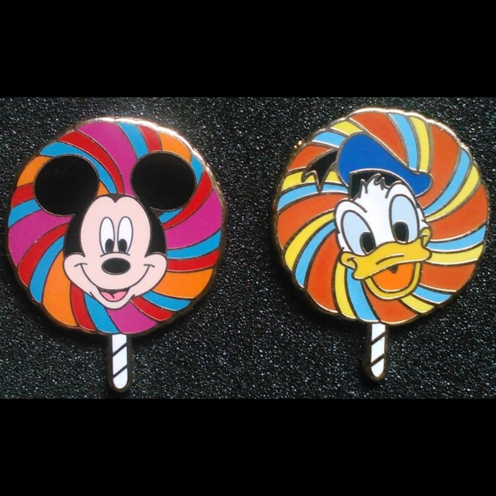Mickey &Donald Duck Lollipop Pins $10 each firm